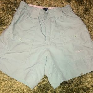 Mint blue Aftco shorts